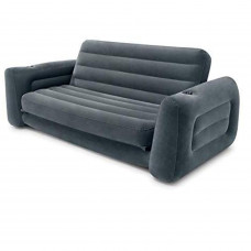 Надувний диван Intex 66552, 203 х 224 х 66 см. Флокований диван трансформер 2 в 1