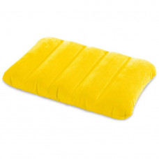Надувна флокована подушка Intex 68676, жовта
