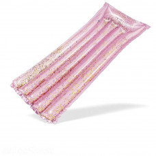 Пляжний надувний матрац з підголівником Intex 58720 «Рожевий Блиск», 170 х 53 х 15 см
