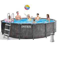 Каркасний басейн Intex 26742, 457 x 122 см (3 785 л/год, сходи, тент, підстилка)