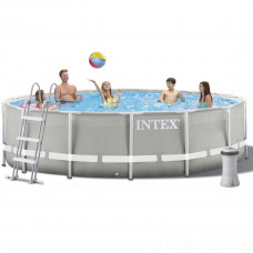 Каркасний басейн Intex 26720, 427 х 107 см (3 785 л/год, сходи, тент, підстилка)