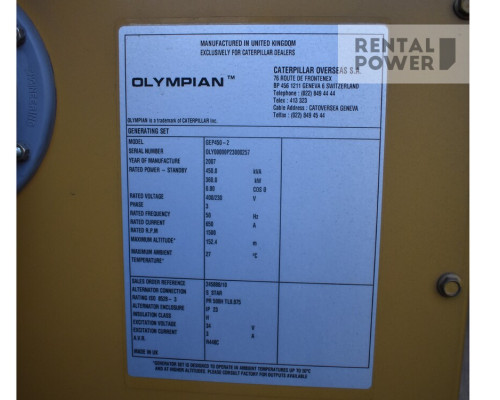 Генератор дизельний OLYMPIAN GEP 450-2 (320кВт)