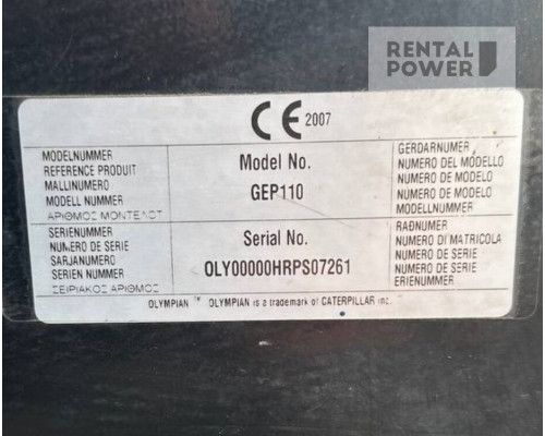 Генератор дизельний OLYMPIAN GEP-110 (80кВт)