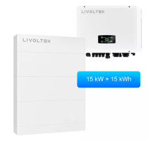 Гібридний інвертор Livoltek All-in-One ESS 3-Phase 15 кВт з АКБ 15 кВт·год та BMS (3-Phase 15+15)