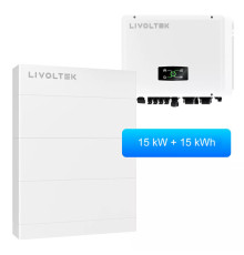 Гібридний інвертор Livoltek All-in-One ESS 3-Phase 15 кВт з АКБ 15 кВт·год та BMS (3-Phase 15+15)