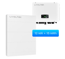 Гібридний інвертор Livoltek All-in-One ESS 3-Phase 12 кВт з АКБ 15 кВт·год та BMS (3-Phase 12+15)
