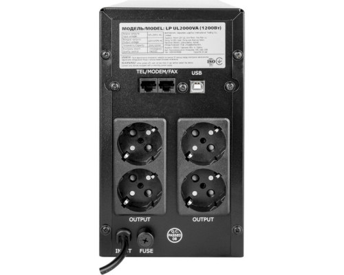 Лінійно-інтерактивний ДБЖ Logicpower LP-UL2000VA (LP16155)