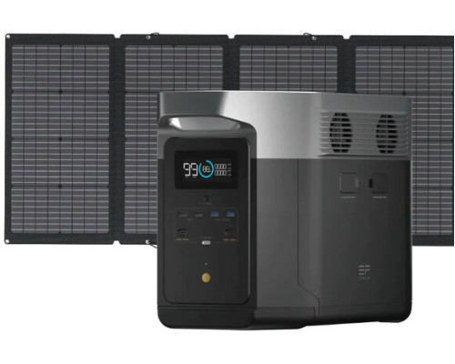 Набір EcoFlow Delta Max 1600 (1612 Вт·год / 2000 Вт) + 220W Solar Panel