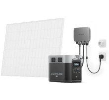 Комплект енергонезалежності EcoFlow PowerStream - мікроінвертор 600W + зарядна станція Delta Max 2000 (2016 Вт·ч / 2400 Вт)