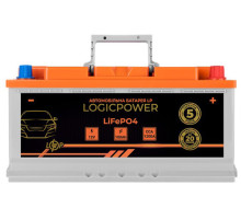 Автомобільний акумулятор Logicpower LiFePO4 BMS 1200 А, 12.8В, 100 Аг (24769)