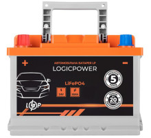 Автомобільний акумулятор Logicpower LiFePO4 BMS 800 A, 25.6В, 50 Аг (29487)