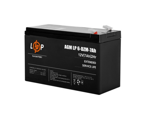 Тяговий акумулятор Logicpower 6-DZM 12В, 7 Аг (16152)
