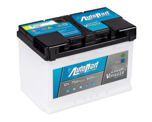 Тяговий акумулятор AutoParts Galaxy Voyager, 75 Аг, 12 В (ARL075-V00) (ARL075-V00)