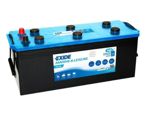 Тяговий акумулятор EXIDE ER660, 140Ah/750A