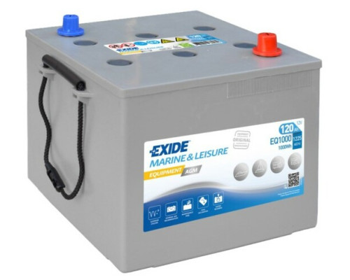 Тяговий акумулятор EXIDE EQ1000, 120Ah/1225A