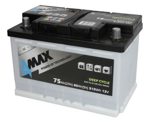 Тяговий акумулятор 4MAX BAT75/510R/DC