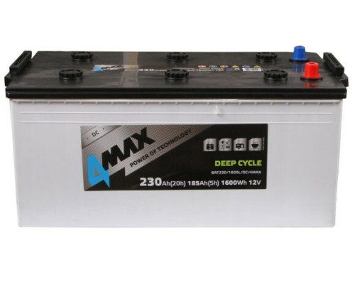 Тяговий акумулятор 4MAX BAT230/1600L/DC