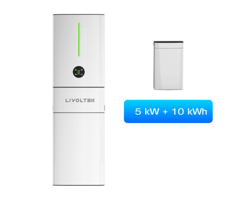 Гібридний інвертор Livoltek All-In-One Storage System 5 кВт с АКБ 10 кВт/год