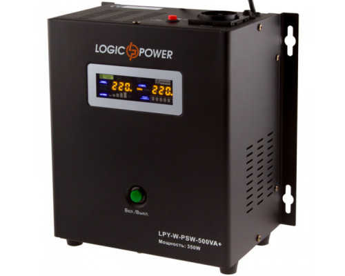 Джерело безперебійного живлення Logicpower LPY- W - PSW-500VA + (350Вт) 5A/10A