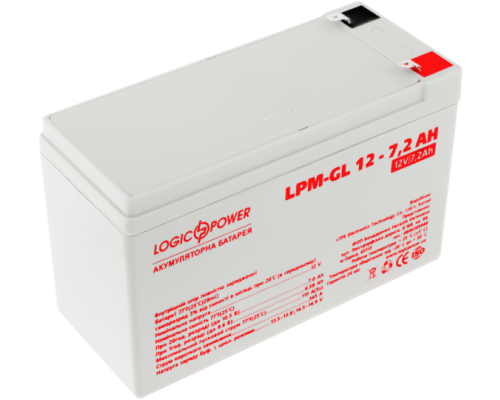 Акумулятор гелевий Logicpower LPM-GL 12 - 7,2 AH