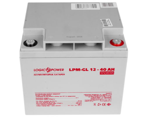 Акумулятор гелевий Logicpower LPM-GL 12 - 40 AH