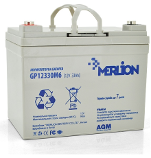 Акумуляторна батарея MERLION AGM GP12330M6 (6015)