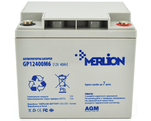 Акумуляторна батарея MERLION AGM GP12400M6 (6016)