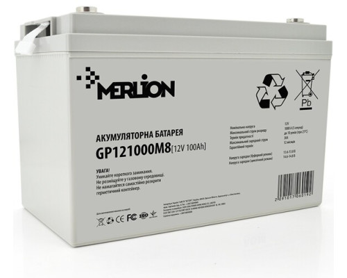 Акумуляторна батарея MERLION AGM GP121000M8 (6019)