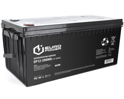 Акумуляторна батарея EUROPOWER AGM EP12-200M8 (14260)