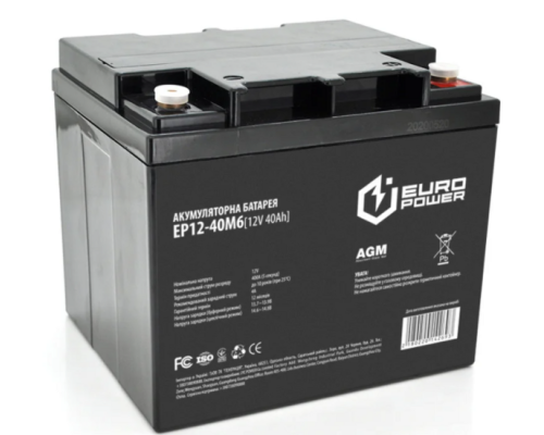 Акумуляторна батарея EUROPOWER AGM EP12-40M6 (14269)