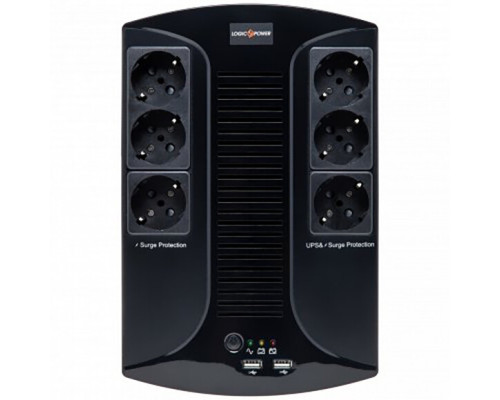 Лінійно-інтерактивне ДБЖ LogicPower LP 650VA-6PS