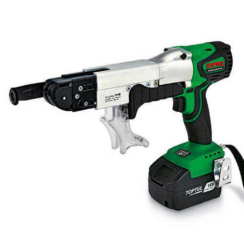 Электрошуруповерт аккумуляторный бесщеточный с автоматической подачей 180-300kgf-cm 0-3000об/мин TOPTUL Электрошуруповерт аккумуляторный бесщеточный с автоматической подачей 180-300kgf-cm 0-3000об/мин TOPTUL