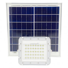 Прожектор світлодіодний 100W акумуляторний (LiFePO4, 20000 mAh) із сонячною панеллю (6 V 20 W) PROTESTER SLFL1001
