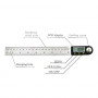 Складна лінійка для вимірювання кутів (кутомір електронний) 200 мм PROTESTER 5422-200