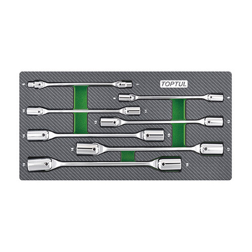 Набор ключей шарнирных 6-19мм 7ед. (в ложементе, тип А) TOPTUL GEA0703