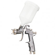 Краскопульт пневматический тип LVLP верх.пласт.бачок 600мл, форсунка-1,4мм  AUARITA   MP-500-1.4