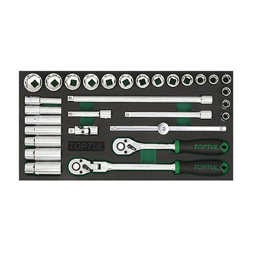 Набор инструмента комбинированный 3/8" 30ед. (в ложементе, тип A) TOPTUL GVA3002 Набор инструмента комбинированный 3/8" 30ед. (в ложементе, тип A) TOPTUL GVA3002
