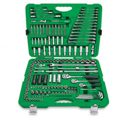 Набор инструмента комбинированный 1/4"&3/8"&1/2" 163ед.  TOPTUL GCAI163R