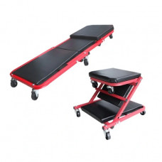 Лежак автослесаря подкатной 2 в 1 (макс. 120кг) TORIN TRHL6036ZE