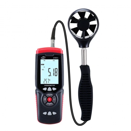 Анемометр 0,3-45м/с, 0-45°C, 10-90%  BENETECH GT8913